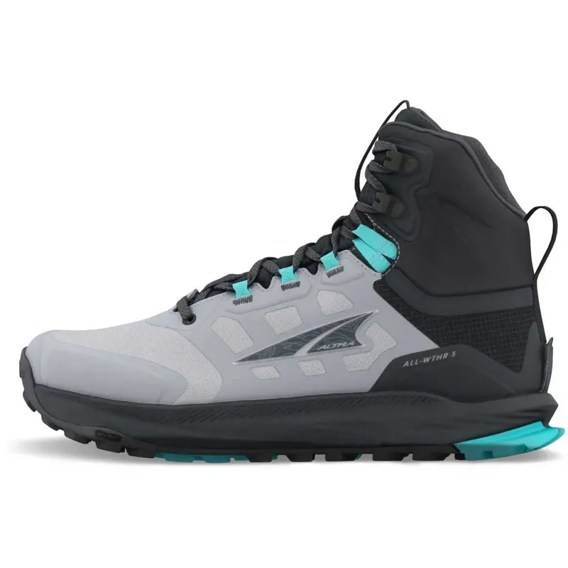 Altra Lone Peak 9 Women's Waterproof Mid Fast Hike Boots in Black/Grey-5