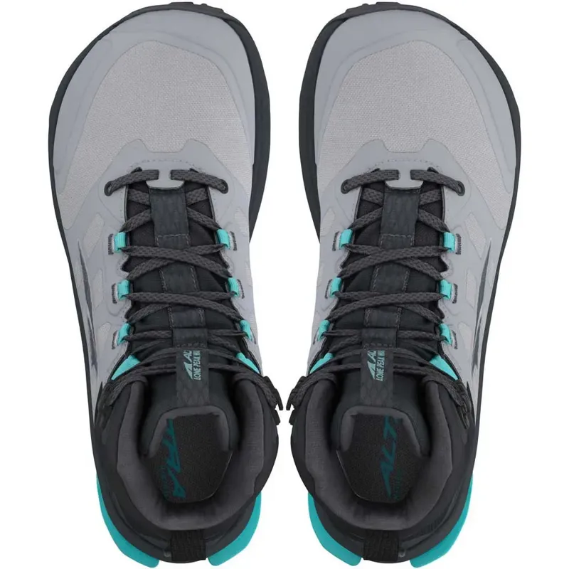 Altra Lone Peak 9 Women's Waterproof Mid Fast Hike Boots in Black/Grey-4