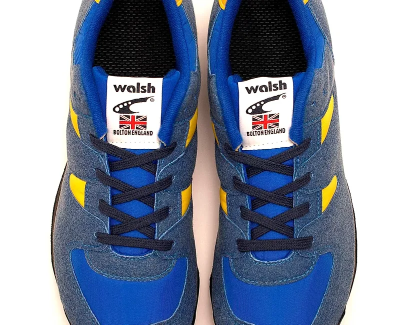 Walsh PB Elite Trainer Unisex Fell Running Shoe in Blue/Yellow-3