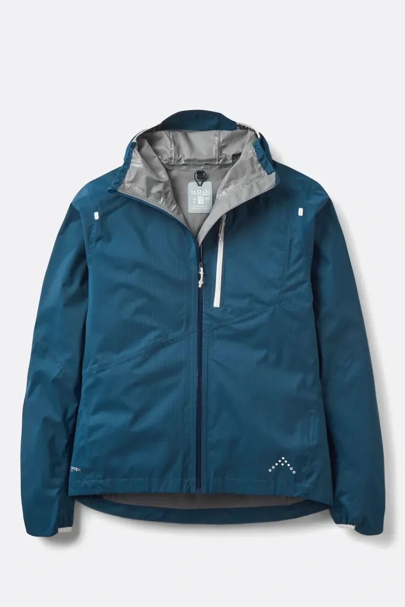 Rab Downpour Trail Light Women's Waterproof Jacket in Tempest Blue-1