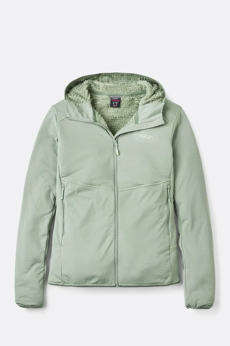 Rab Evolute Women's Hoody in Dark Fig Green