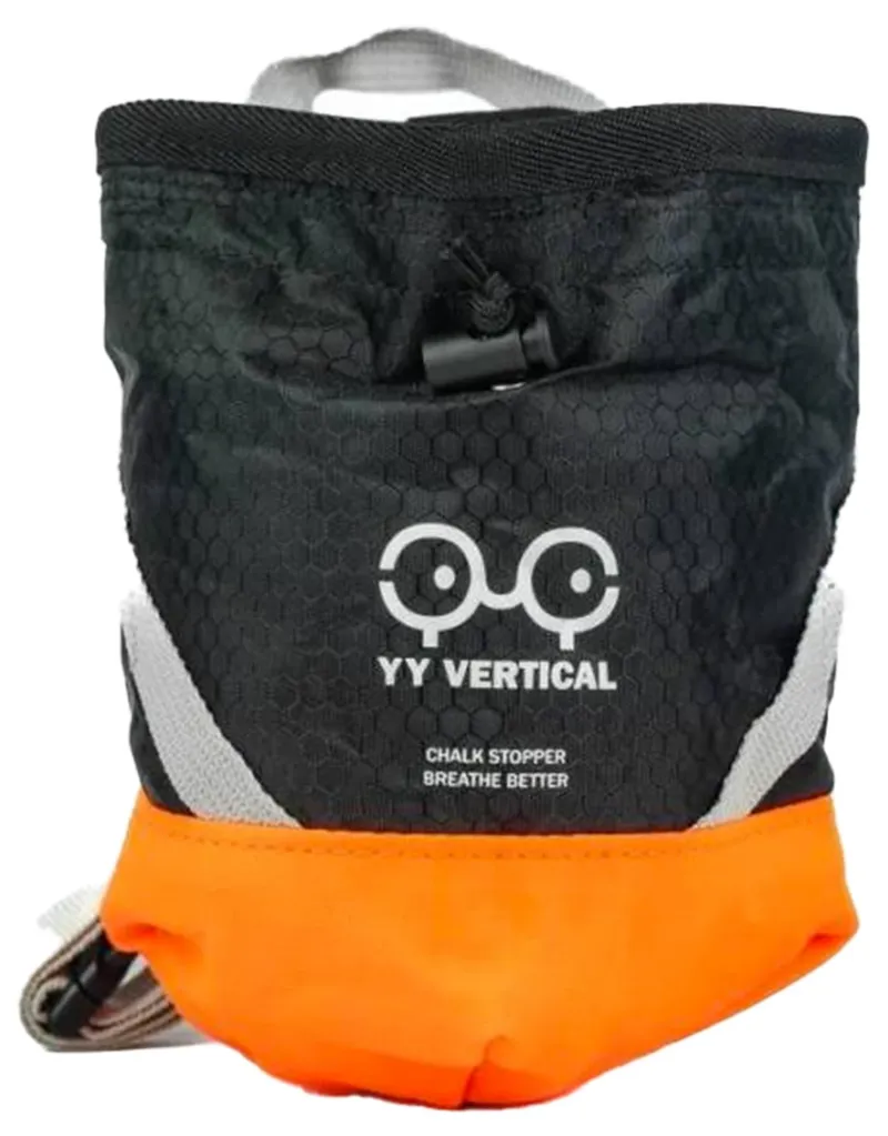 Y and Y Vertical Basic Chalk Bag in Black/Orange