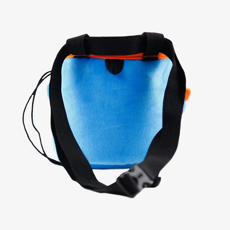 Y and Y Vertical Triceratops Chalk Bag in Blue-2