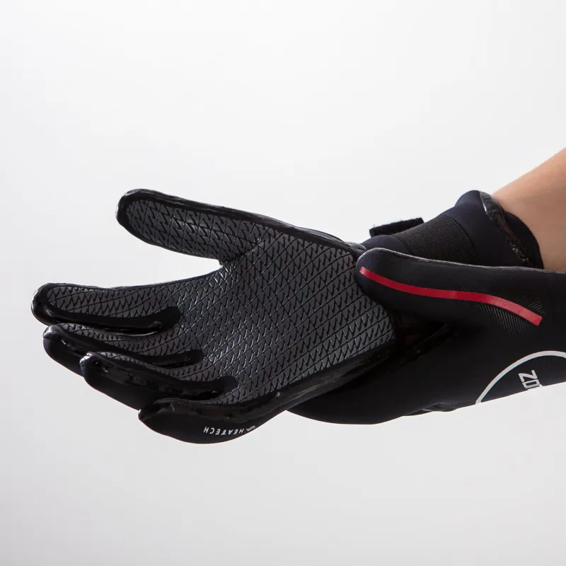 Zone3 Neoprene Heat-Tech Warmth Swim Gloves in Black/Red-1