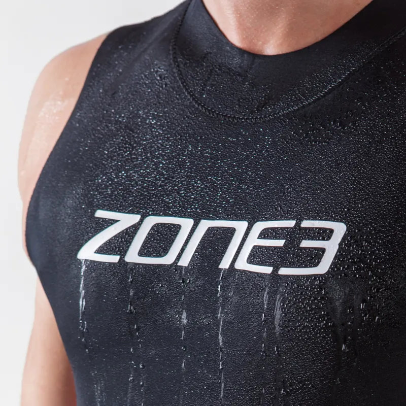 Zone3 Neoprene Warmth Vest Unisex Swimming Baselayer in Black/Red/White-4