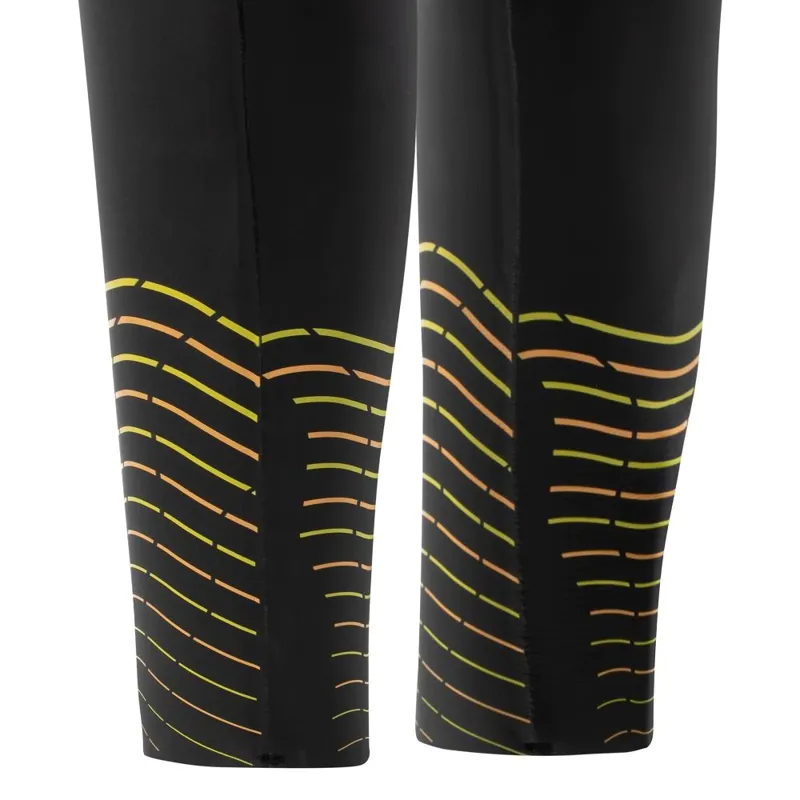 Zone3 Men's Thermal Aspect Breaststroke Wetsuit in Black/Orange/Yellow-2