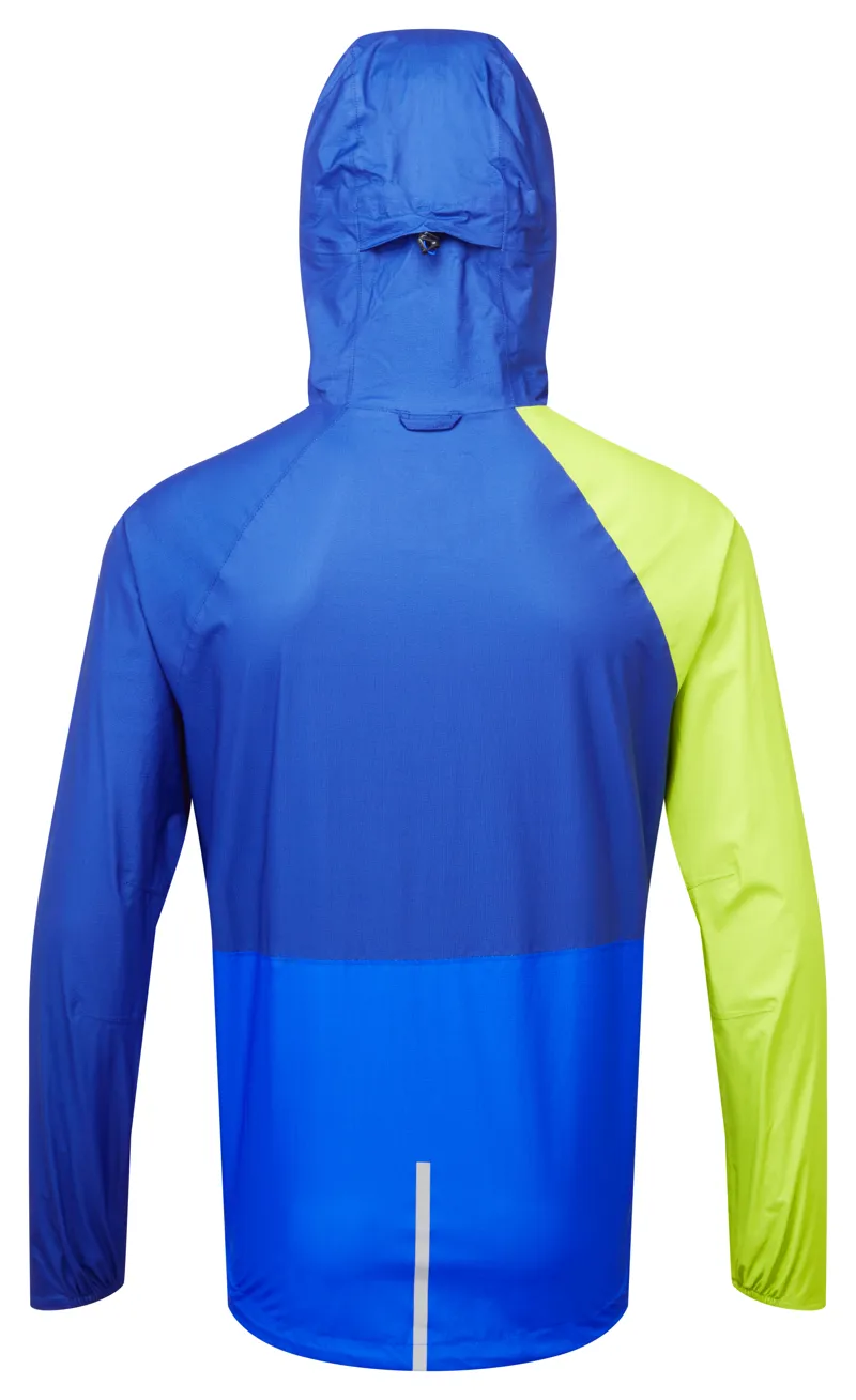 Ronhill Tech Fortify Men's Waterproof Running Jacket in Ocean/Citrus-1