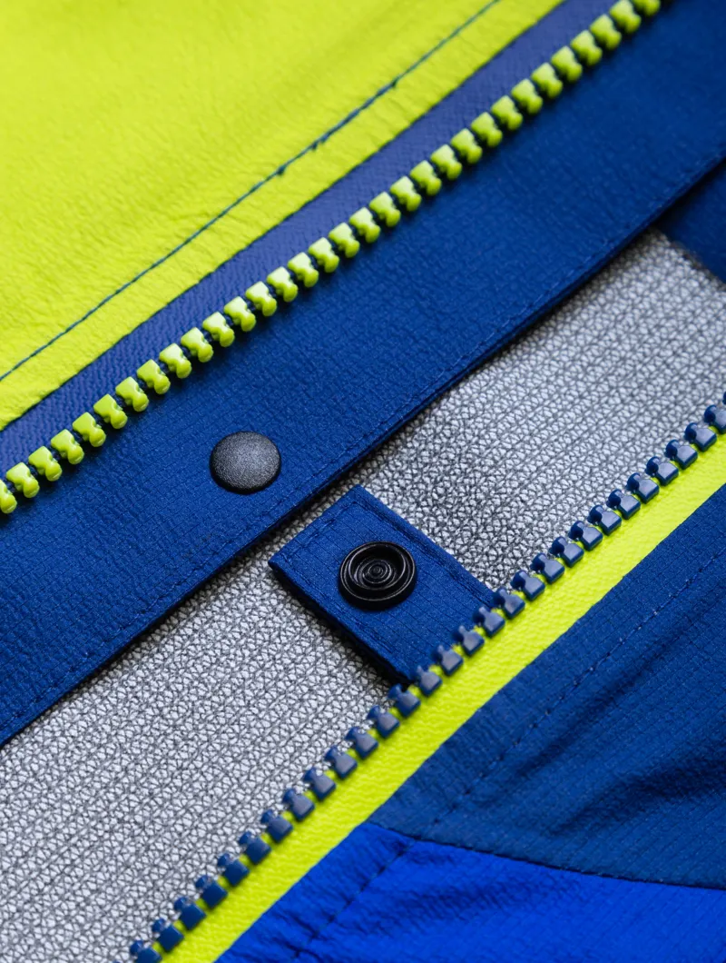 Ronhill Tech Fortify Men's Waterproof Running Jacket in Ocean/Citrus-10