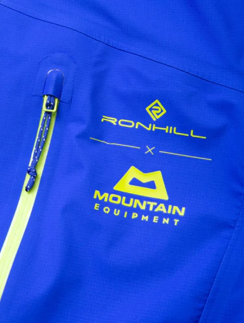 Ronhill Tech Gore-Tex Mercurial Men's Waterproof Running Jacket in Azurite/Citrus-7