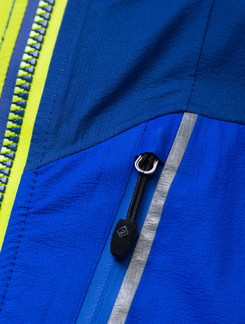 Ronhill Tech Fortify Men's Waterproof Running Jacket in Ocean/Citrus-9