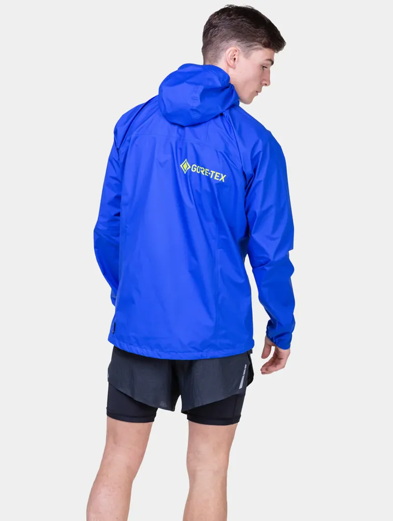 Ronhill Tech Gore-Tex Mercurial Men's Waterproof Running Jacket in Azurite/Citrus-3