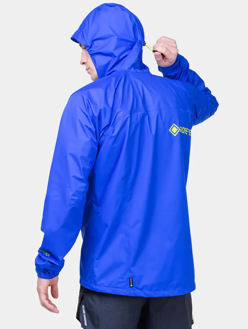 Ronhill Tech Gore-Tex Mercurial Men's Waterproof Running Jacket in Azurite/Citrus-6