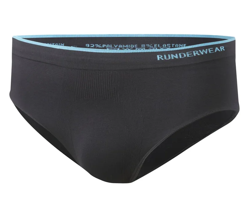 Runderwear Mens Running Brief in Black