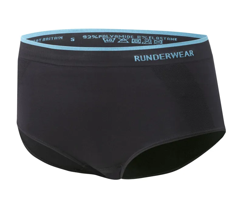 Runderwear Womens Running Briefs in Black