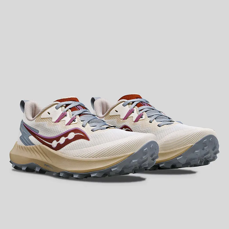 Saucony Peregrine 14 Women's Trail Running Shoes in Dew/Orchid-5