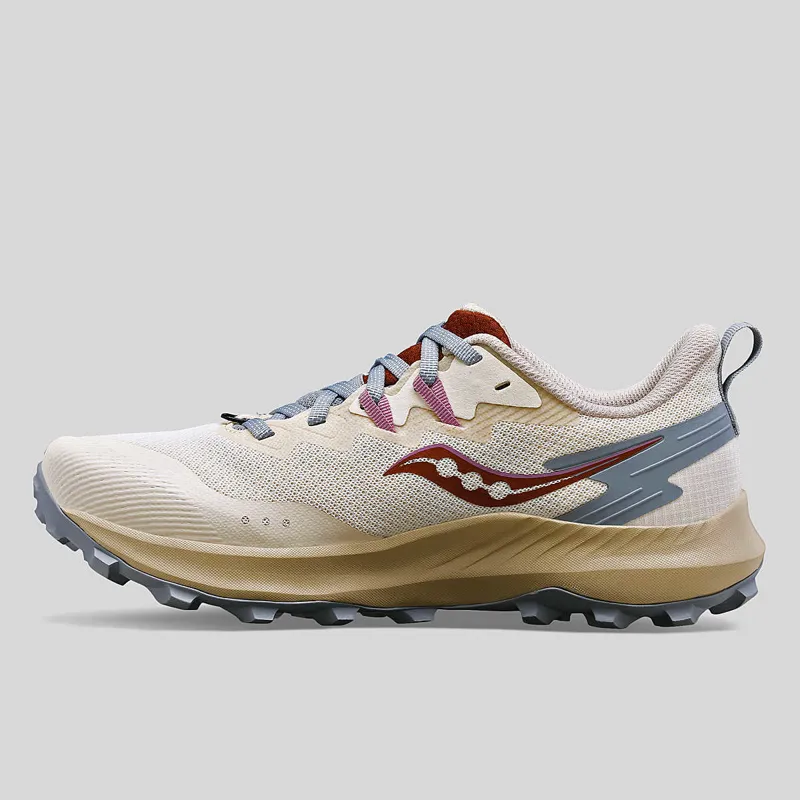 Saucony Peregrine 14 Women's Trail Running Shoes in Dew/Orchid-3