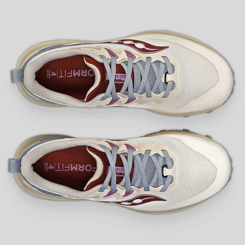 Saucony Peregrine 14 Women's Trail Running Shoes in Dew/Orchid-2