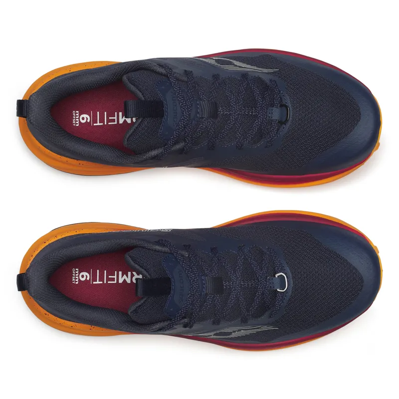 Saucony Xodus Ultra 3 Men's Trail Running Shoe in Navy/Peel-2