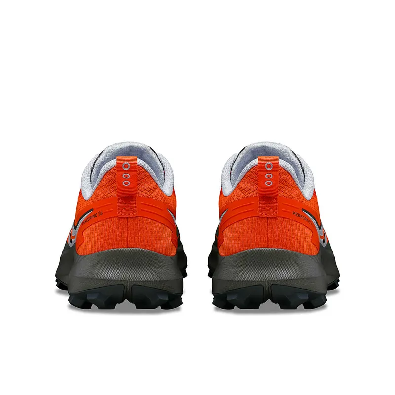 Saucony Peregrine 14 Men's Trail Running Shoes in Pepper/Bough-4