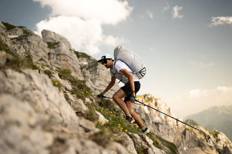 Salomon S/LAB Skyway Unisex Hiking Shoe in Black/White/Blue Danube-8