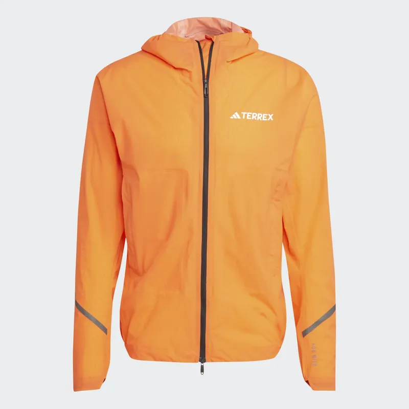 adidas Terrex Xperior 2.5L Light RAIN.RDY Jacket in Semi Impact Orange