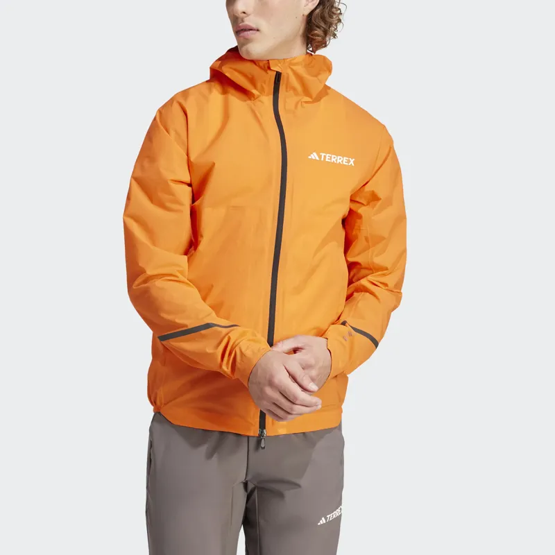 adidas Terrex Xperior 2.5L Light RAIN.RDY Jacket in Semi Impact Orange-2
