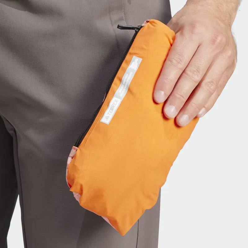 adidas Terrex Xperior 2.5L Light RAIN.RDY Jacket in Semi Impact Orange-6