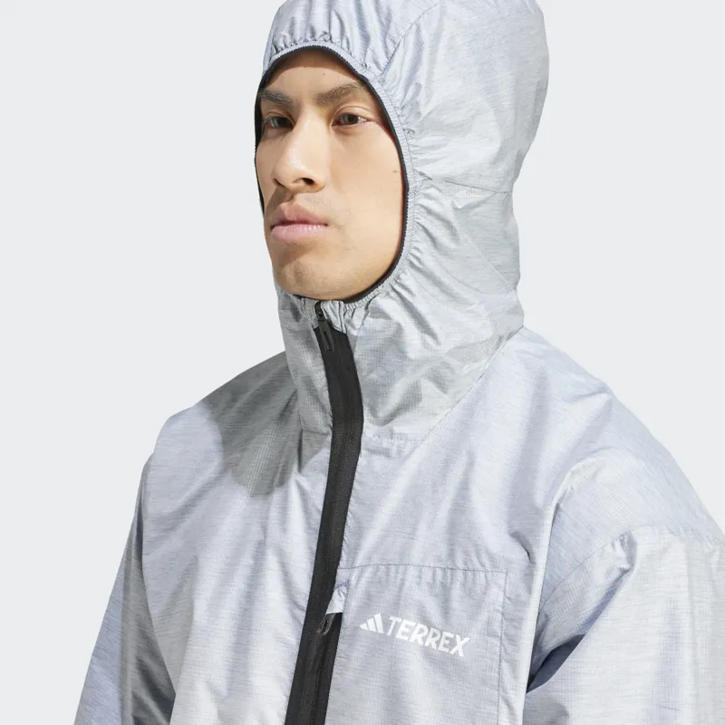 adidas Terrex Xperior Light Windweave Jacket in Wonder Steel-5