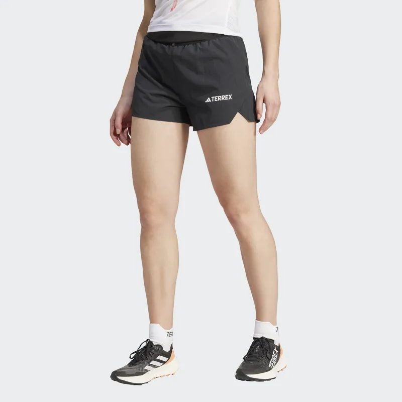 adidas Terrex Techrock Women's Pro Trail Shorts in Black-1