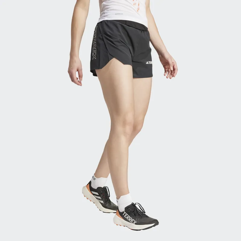 adidas Terrex Techrock Women's Pro Trail Shorts in Black-3